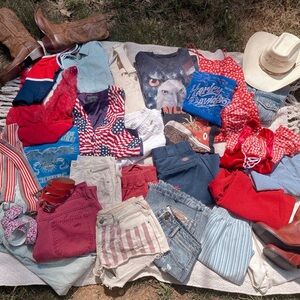 Red white & country blues drop